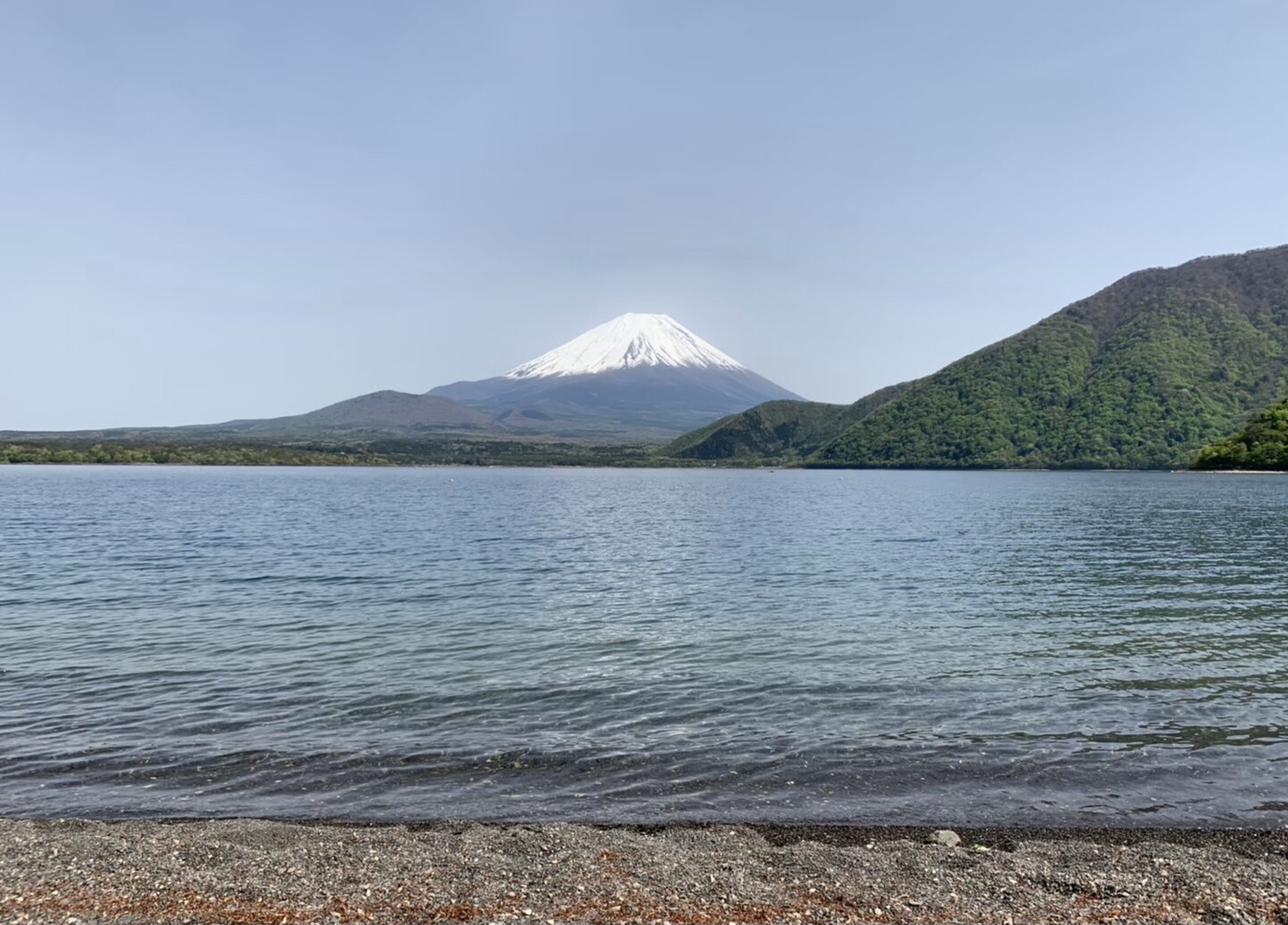 洪庵キャンプ場から見える富士山